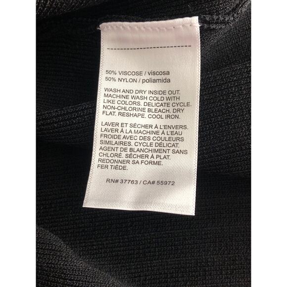 Ella Rafaella Women's Size 2X Ribbed Mock Turtleneck Sweater Black NEW - Picture 7 of 7